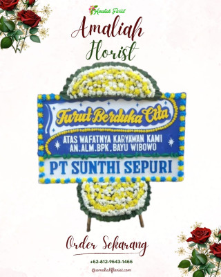 Papan Bunga Duka di Mengger